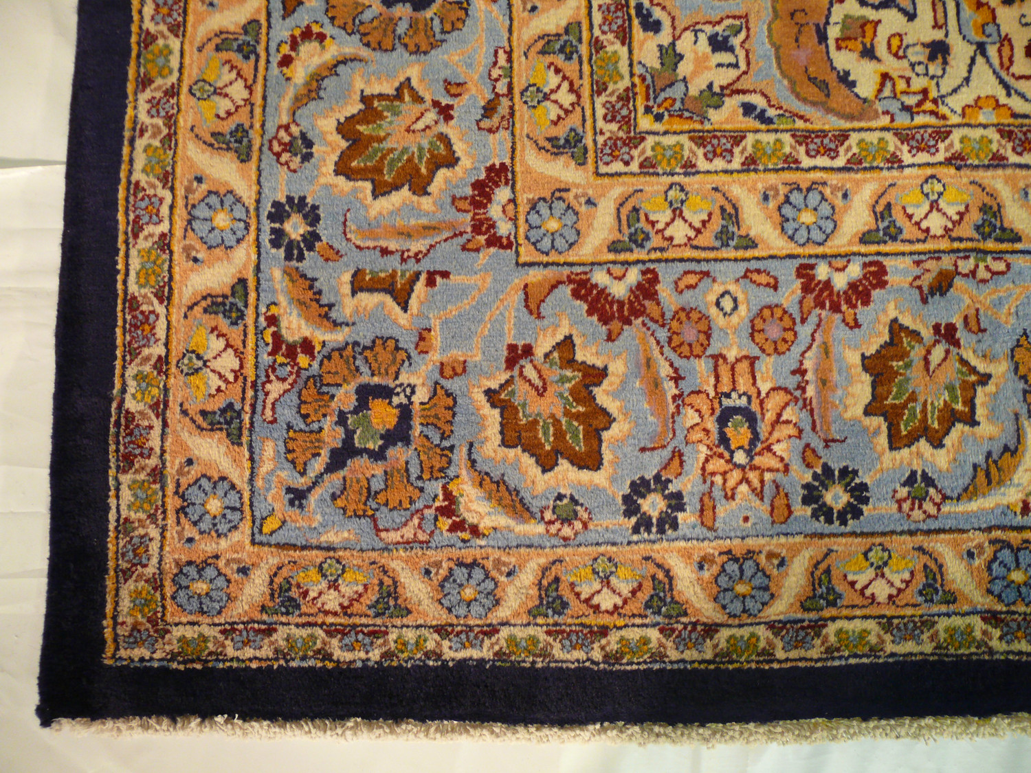 9'7" x 12'9" Persian Mashad Rug signed by master weaver