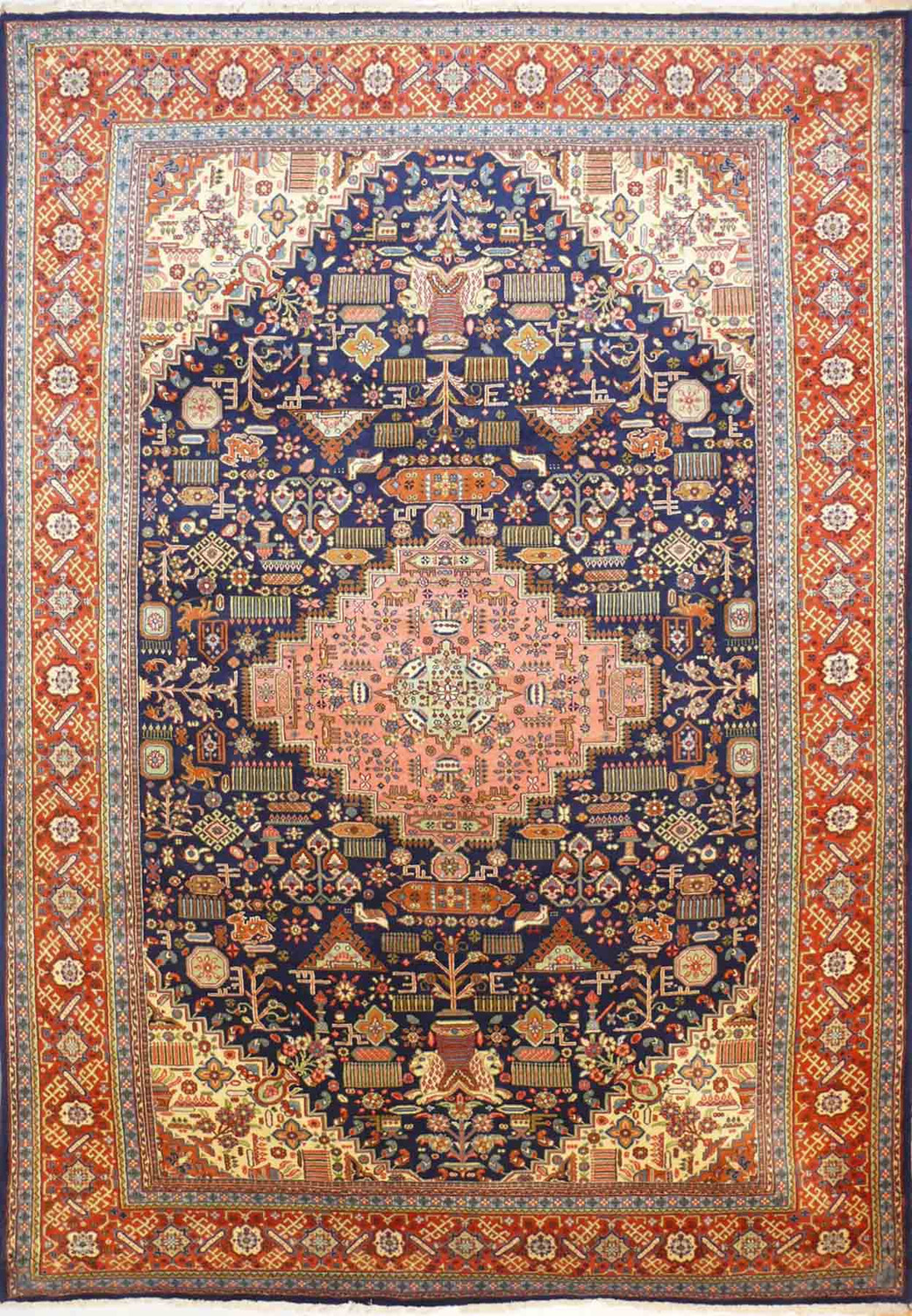 6'8" x 10'8" Premium Persian Tabriz Rug