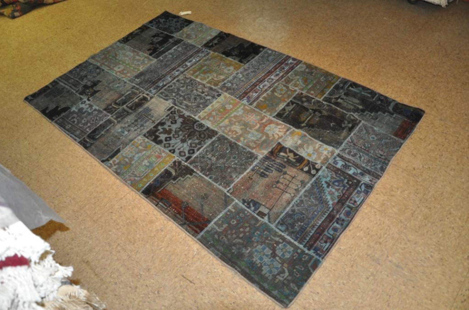 5 x 8 Modern Multi Color Patchwork Rug