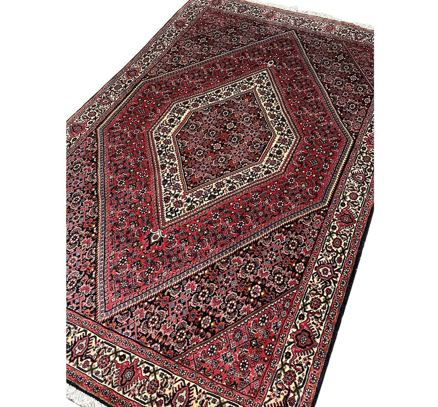 4 x 6 Persian Bijar Iron Rug 1