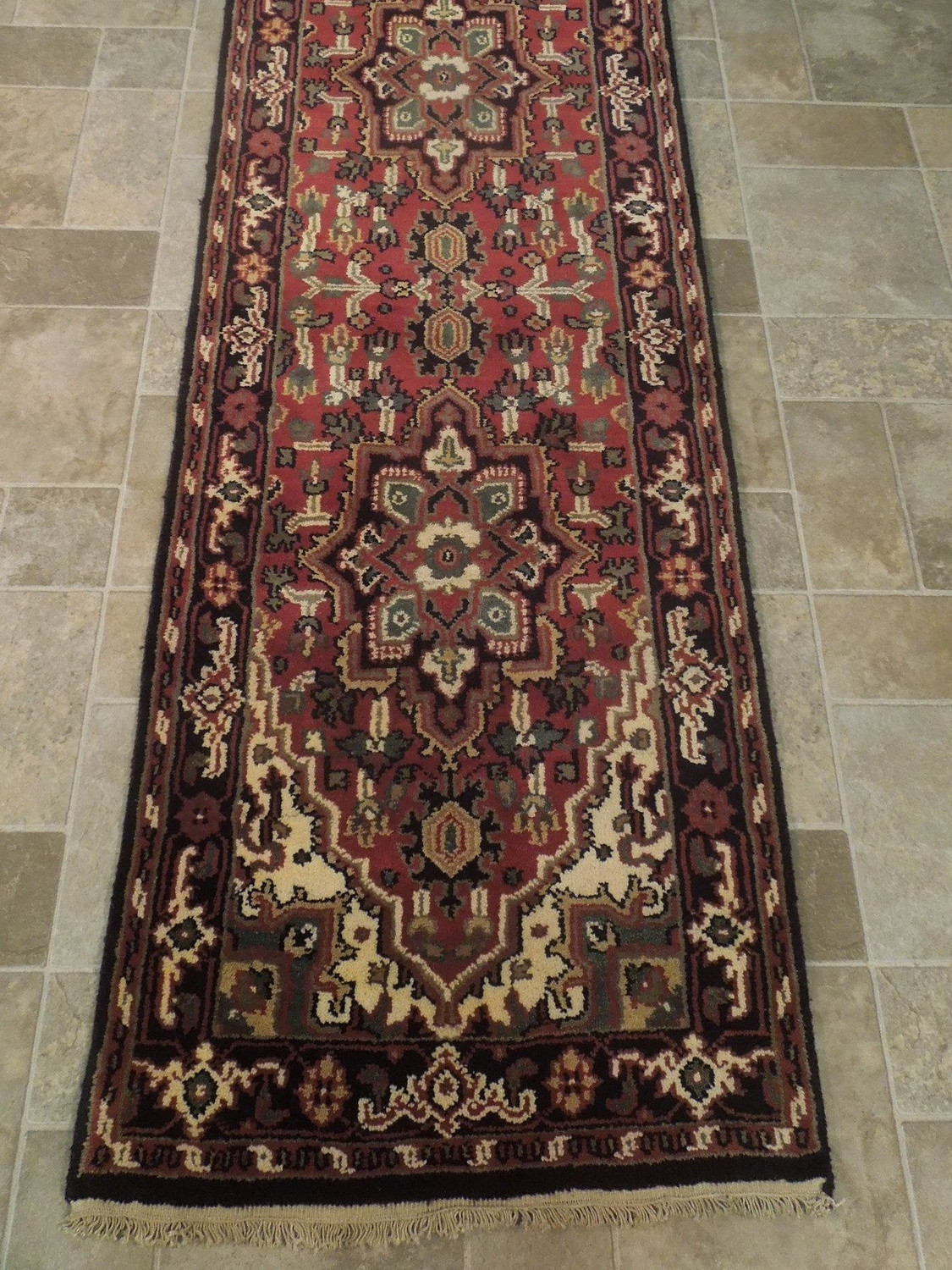 2'7 x 20' Long Oriental Serapi Runner Rug