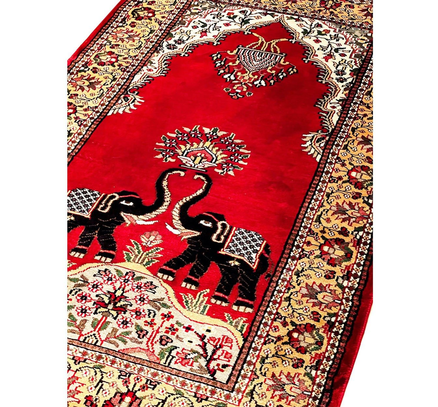 3 x 5 Oriental Kashmiri Silk Rug