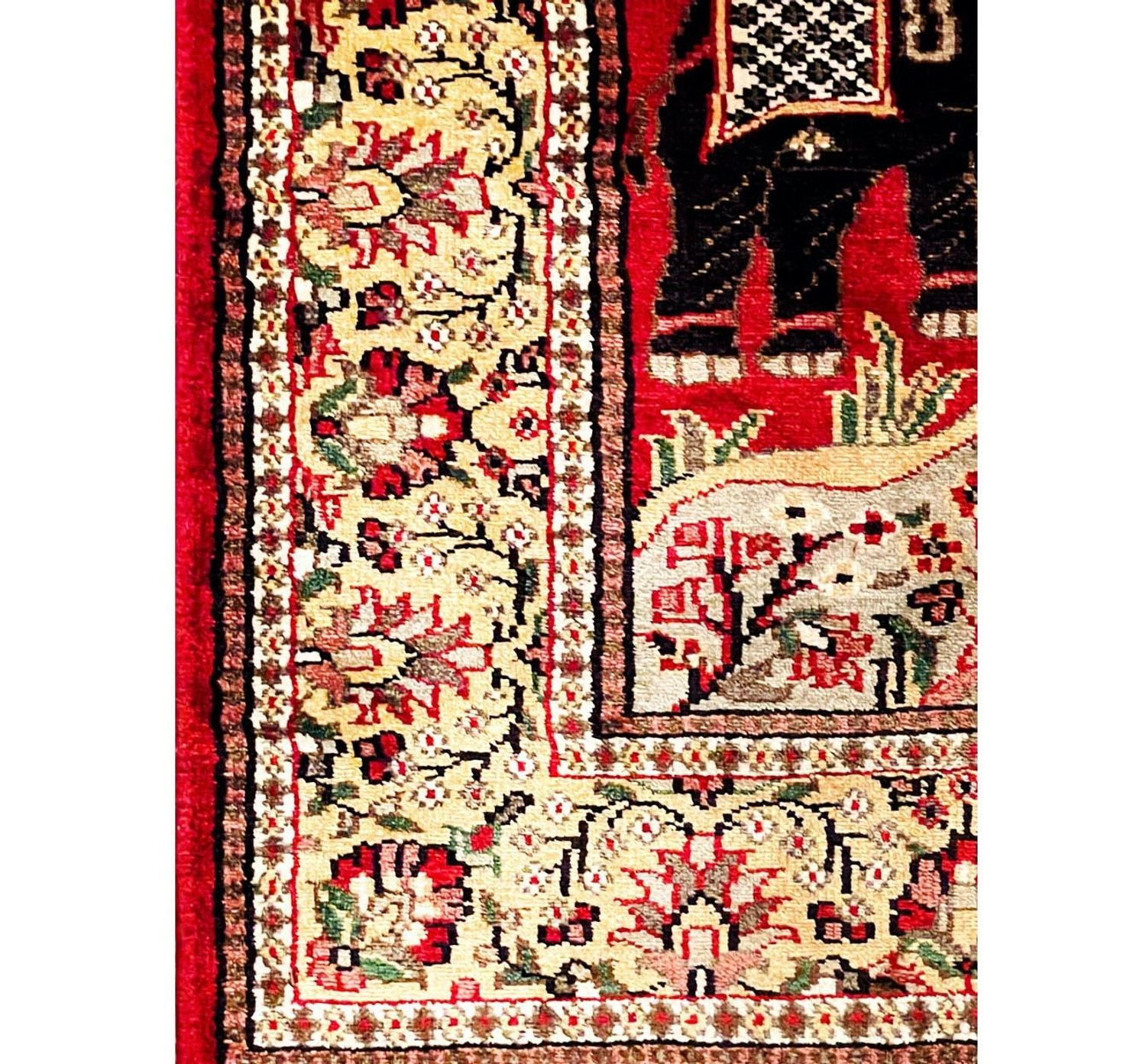 3 x 5 Oriental Kashmiri Silk Rug