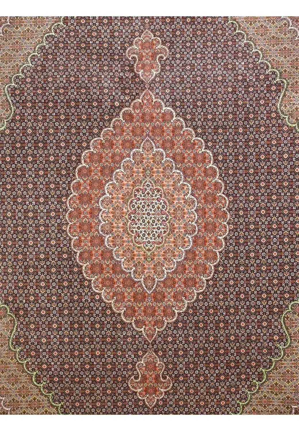6'6"x 9'8" Persian Tabriz Mahi 50 Raj Wool & Silk Rug