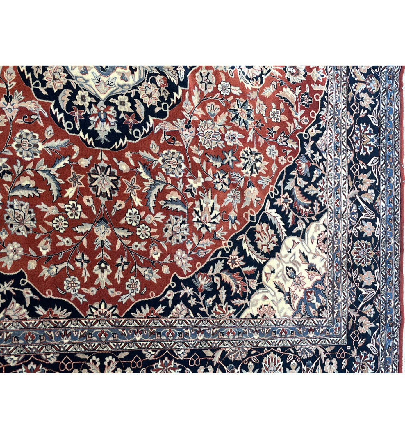 8'5 x 8'5 Persian Kashan Square Rug