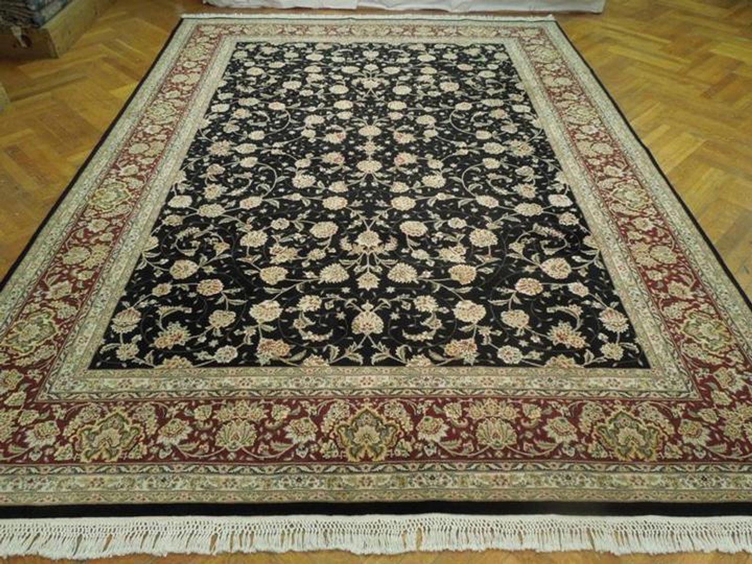 9 x 12 Oriental Tabriz Wool & Silk Rug