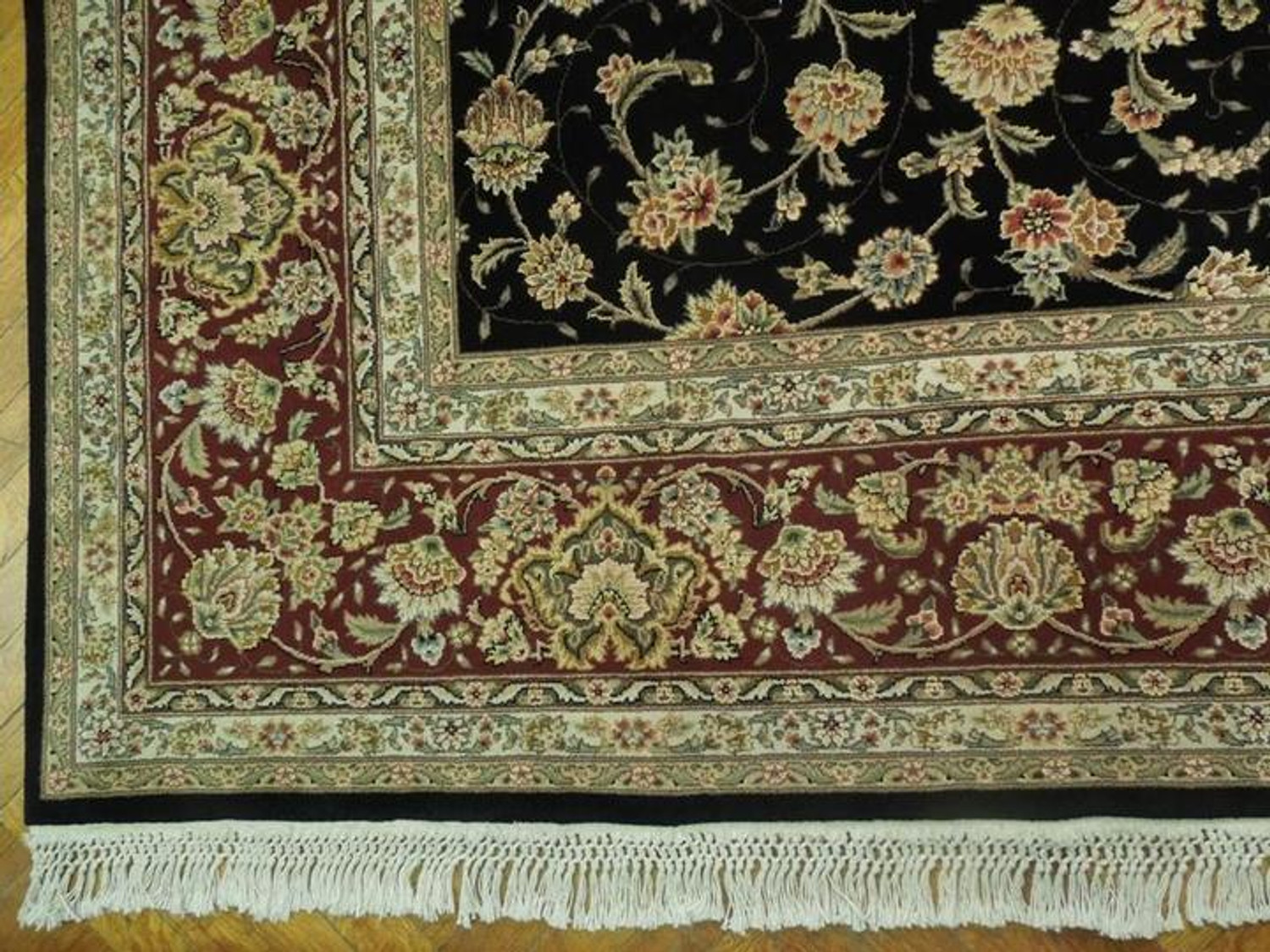 9 x 12 Oriental Tabriz Wool & Silk Rug