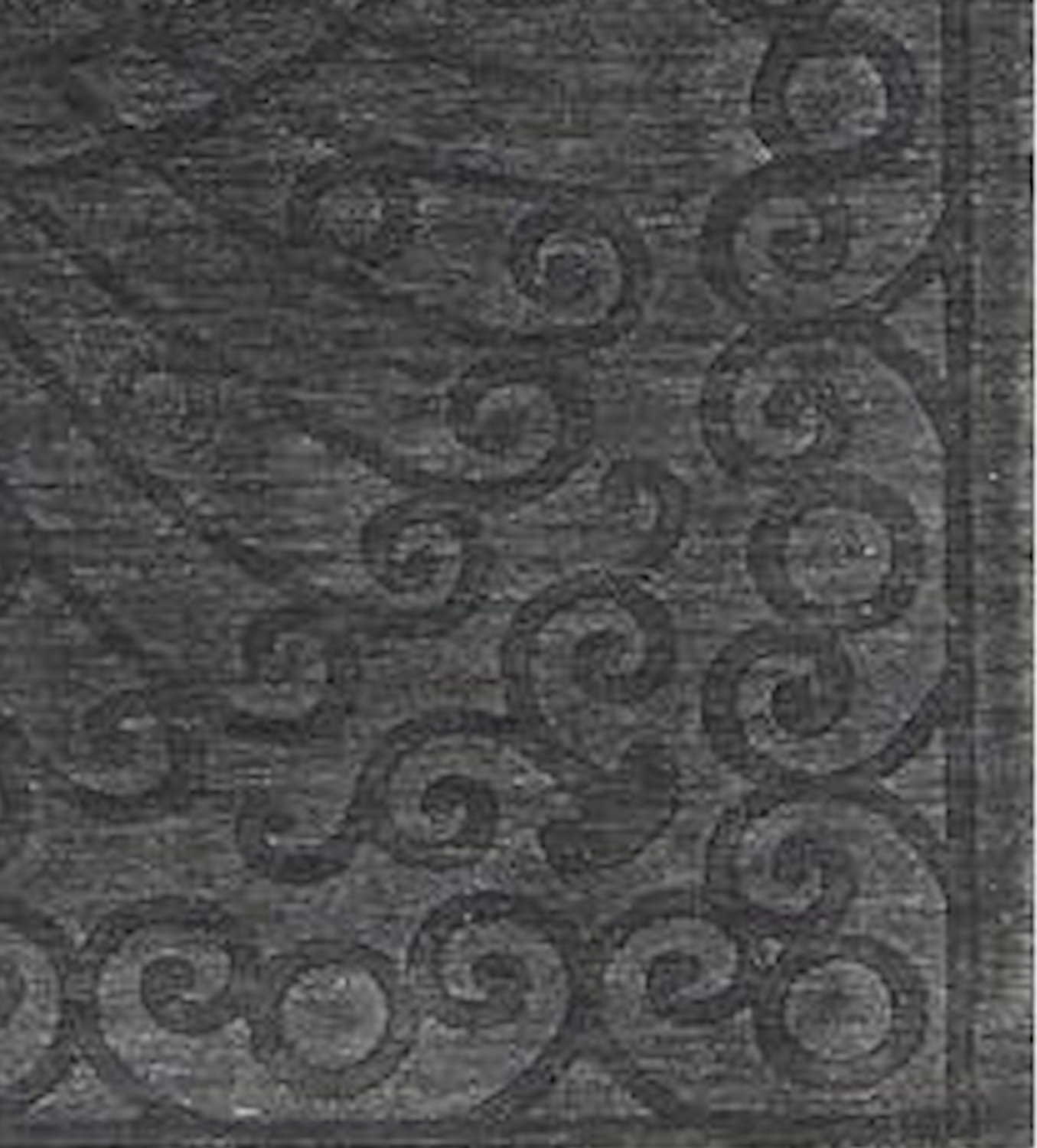 5 x 8 Charcoal Black Nepalese, Handmade Wool