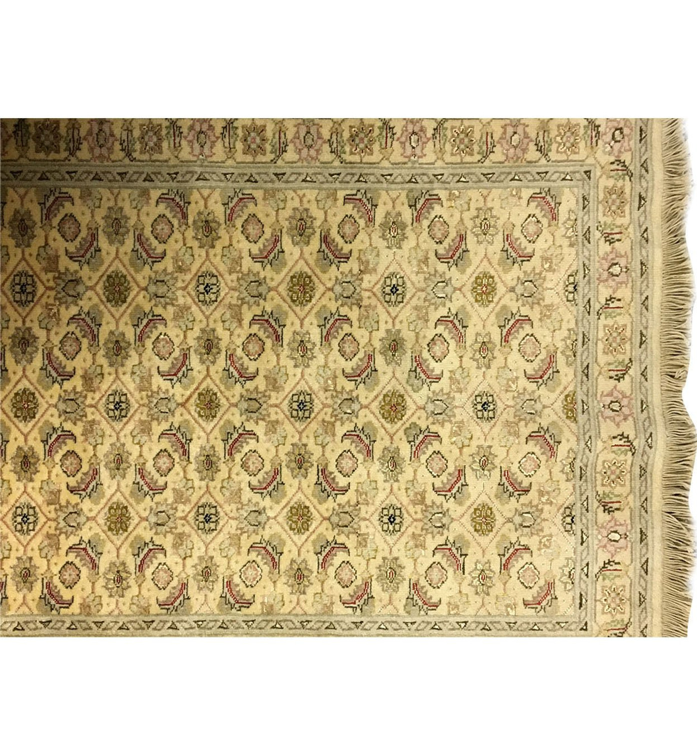 2'7 x 9'2 Persian Tabriz Wool & Silk Runner Rug