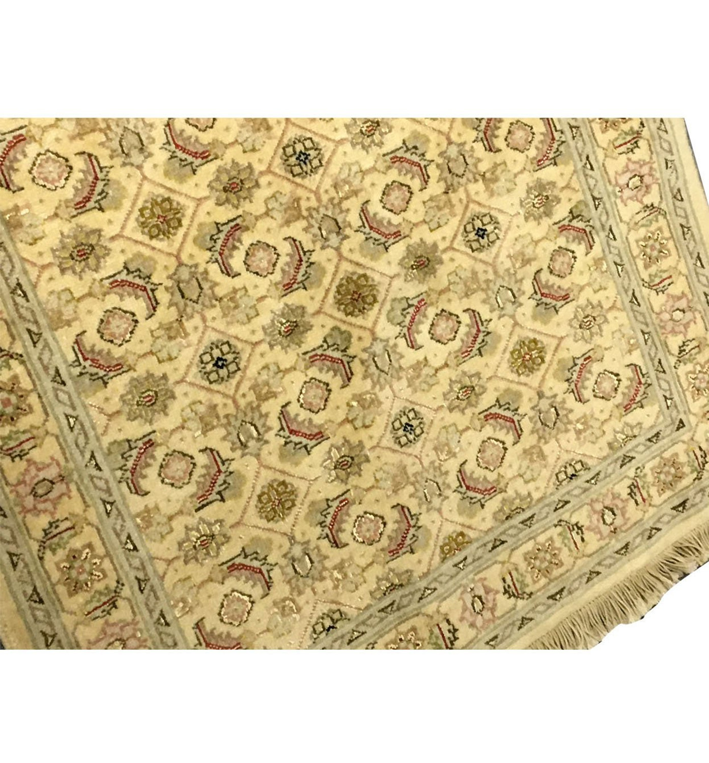 2'7 x 9'2 Persian Tabriz Wool & Silk Runner Rug