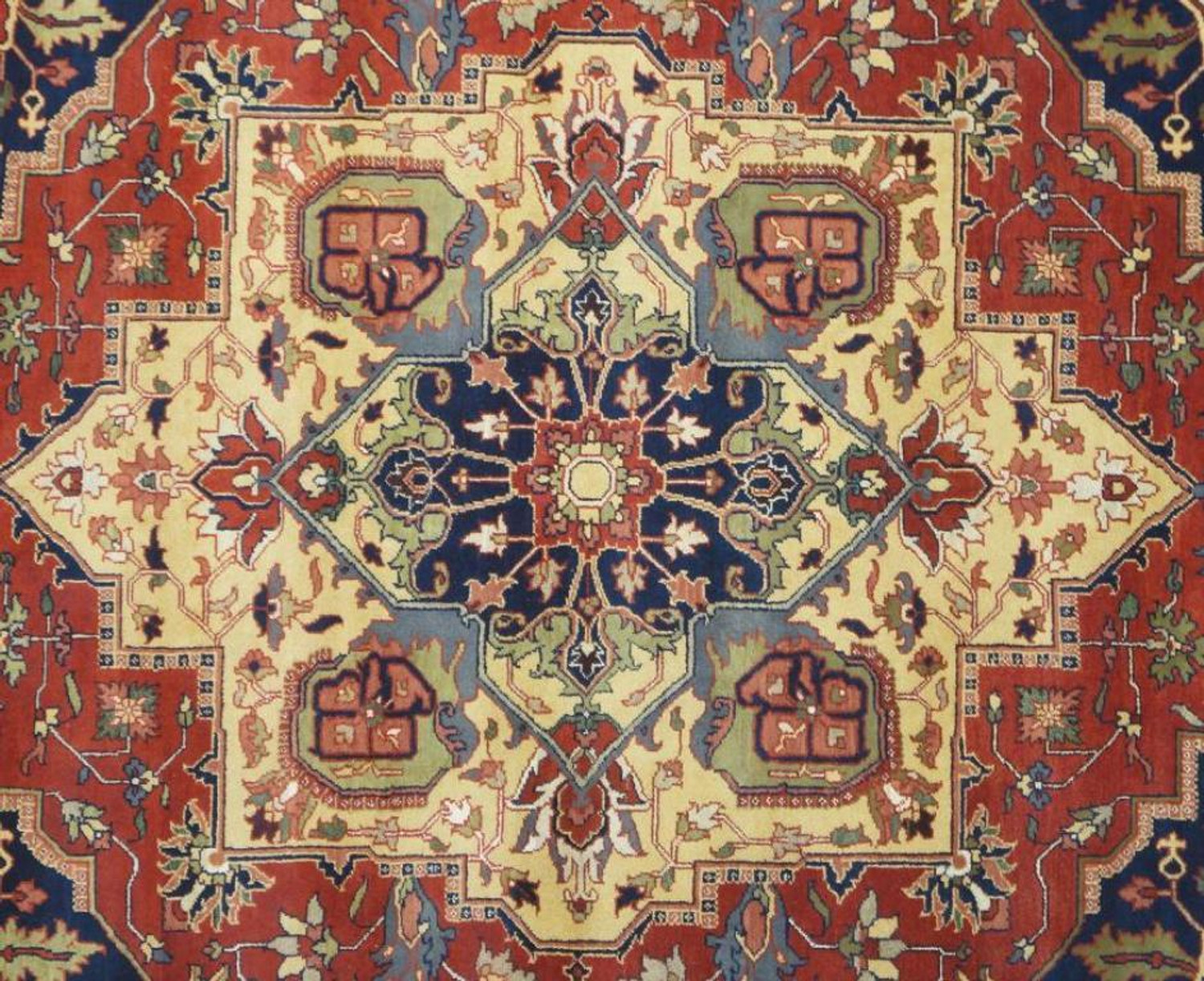 10 x 14 Geometric Persian Serapi Rug