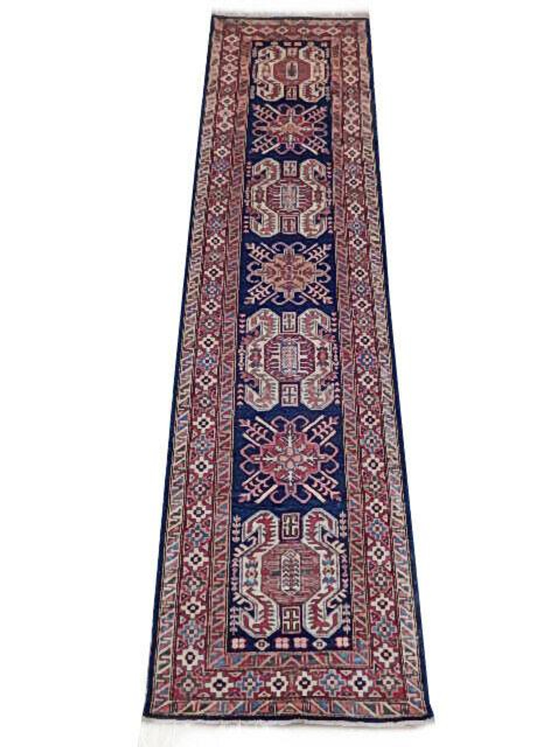 3 x 10 Caucasian Kazak Runner Plush & Thin