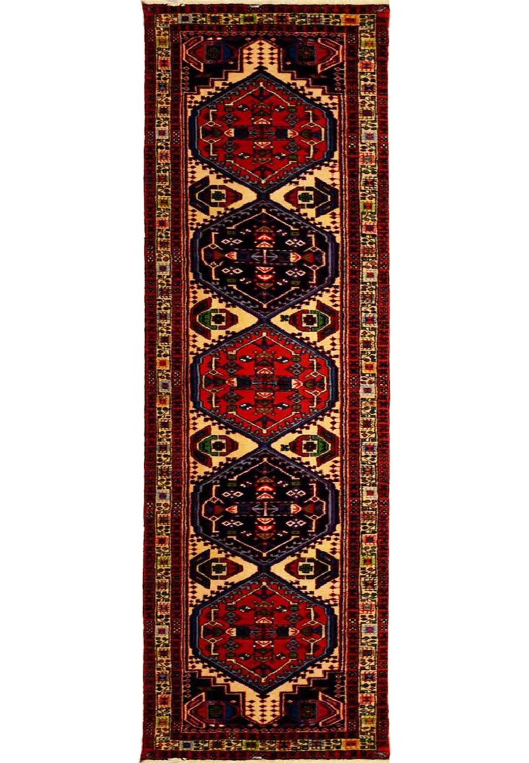 2'4 x 10 Persian Meshkin Runner Rug