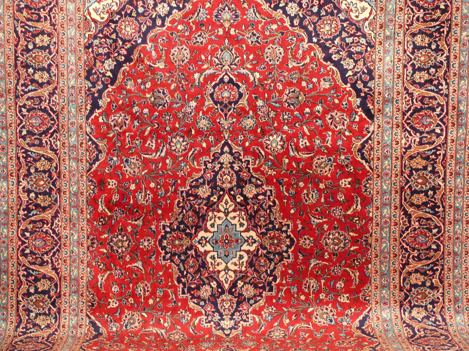 9'11" x 13'5 Classic Persian Kashan Rug Clearance