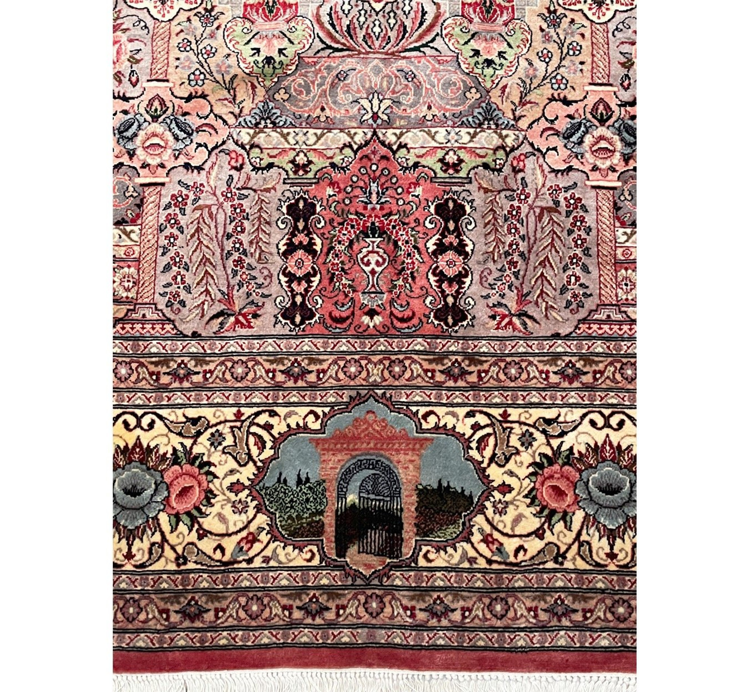 8 x 11'6 Persian Qum Wool & Silk Rug