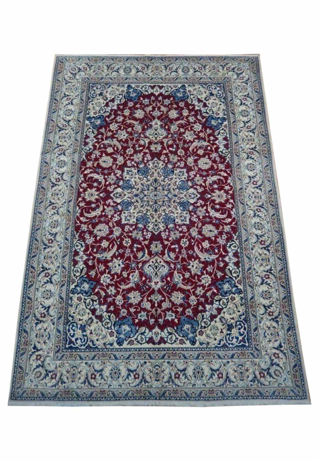 7 x 11 Persian Nain 9 LAA Wool & Silk Rug