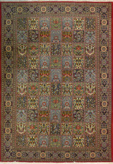 6'6 x 9'9 Persian Qum Kork Rug
