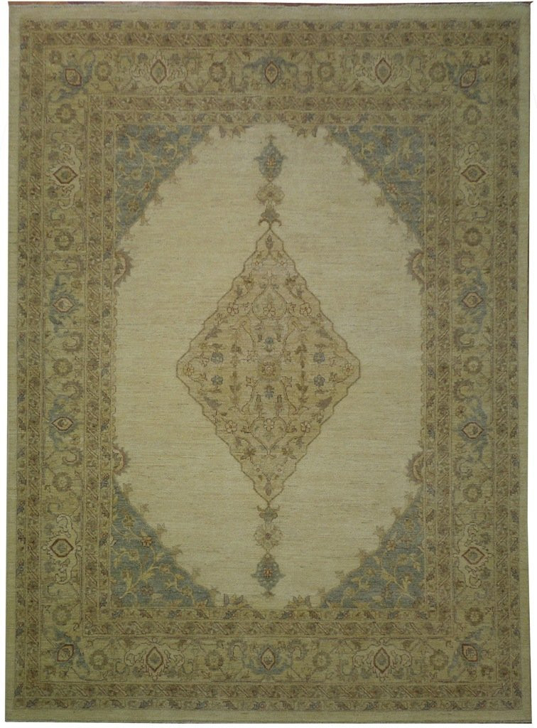Chobi Peshawar Rug 8x11 Unique Medallion