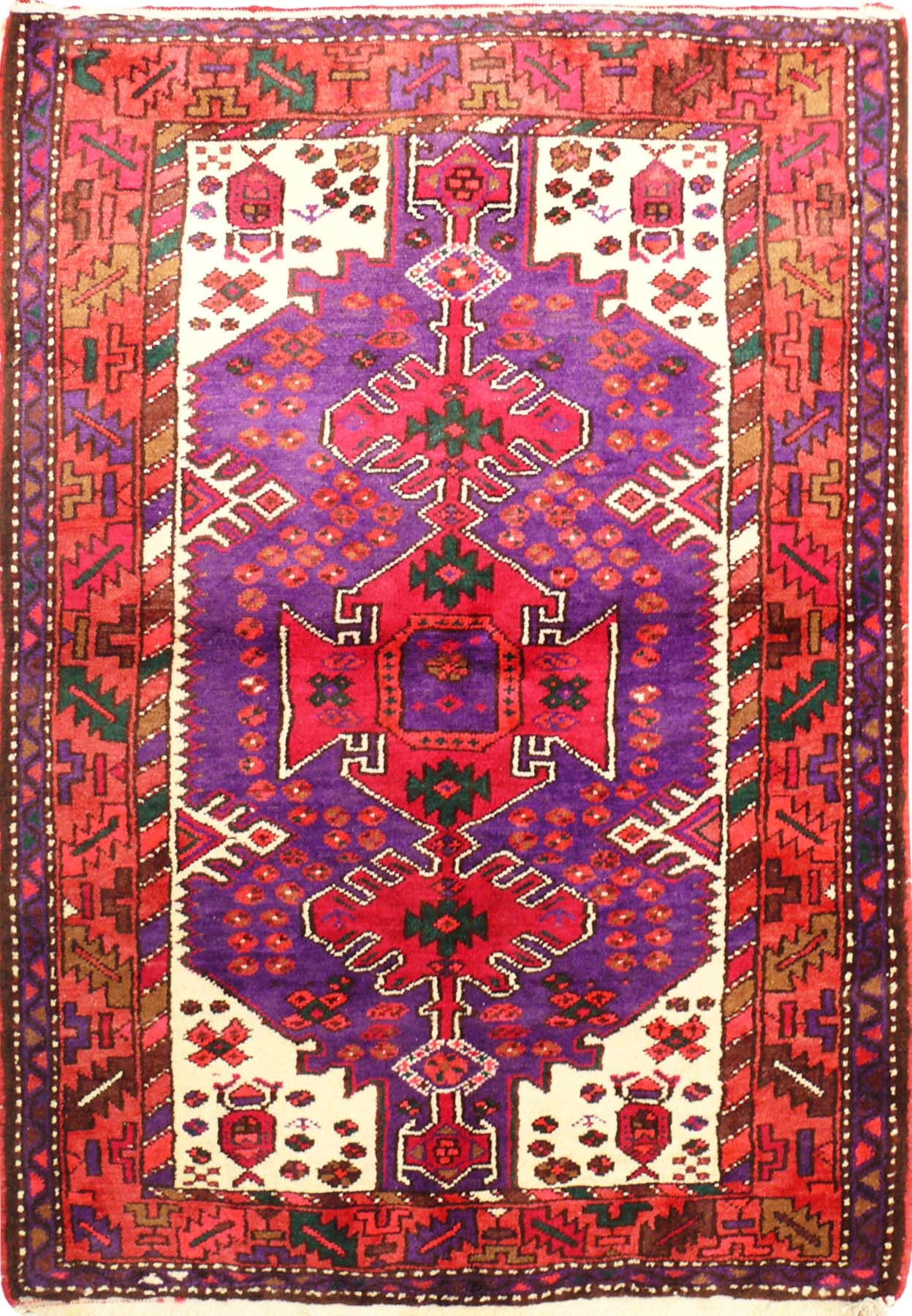 3 x 5 Persian Hamedan Rug 4