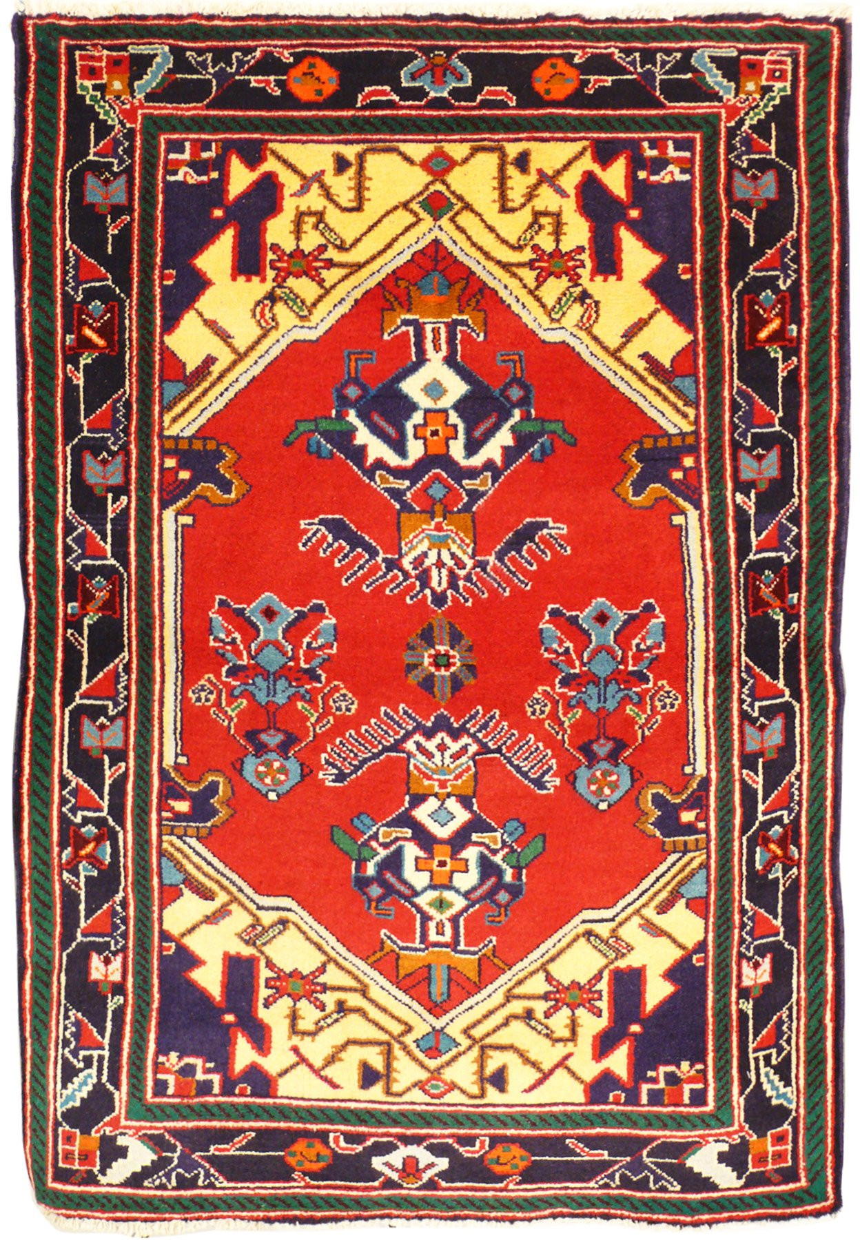 3 x 5 Persian Khamseh Rug