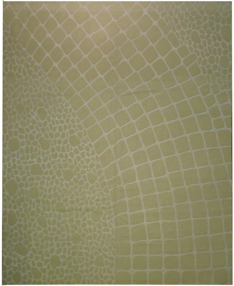 Soft Hand Knotted Modern 14x11 Silk&Wool Area Rug