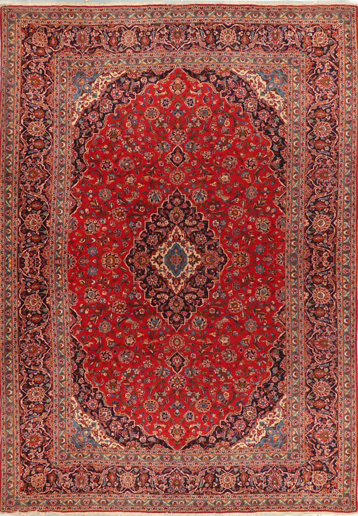 10 x 13'8" Persian Kashan Rug