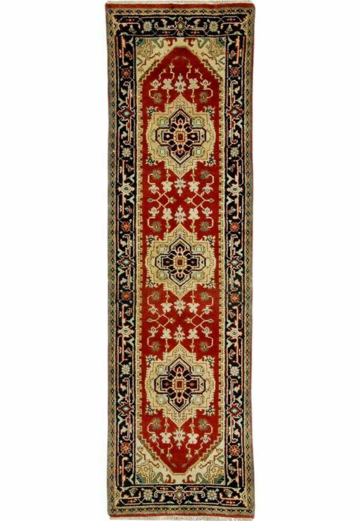 3 x 10 Caucasian Design Geometric Serapi Runner