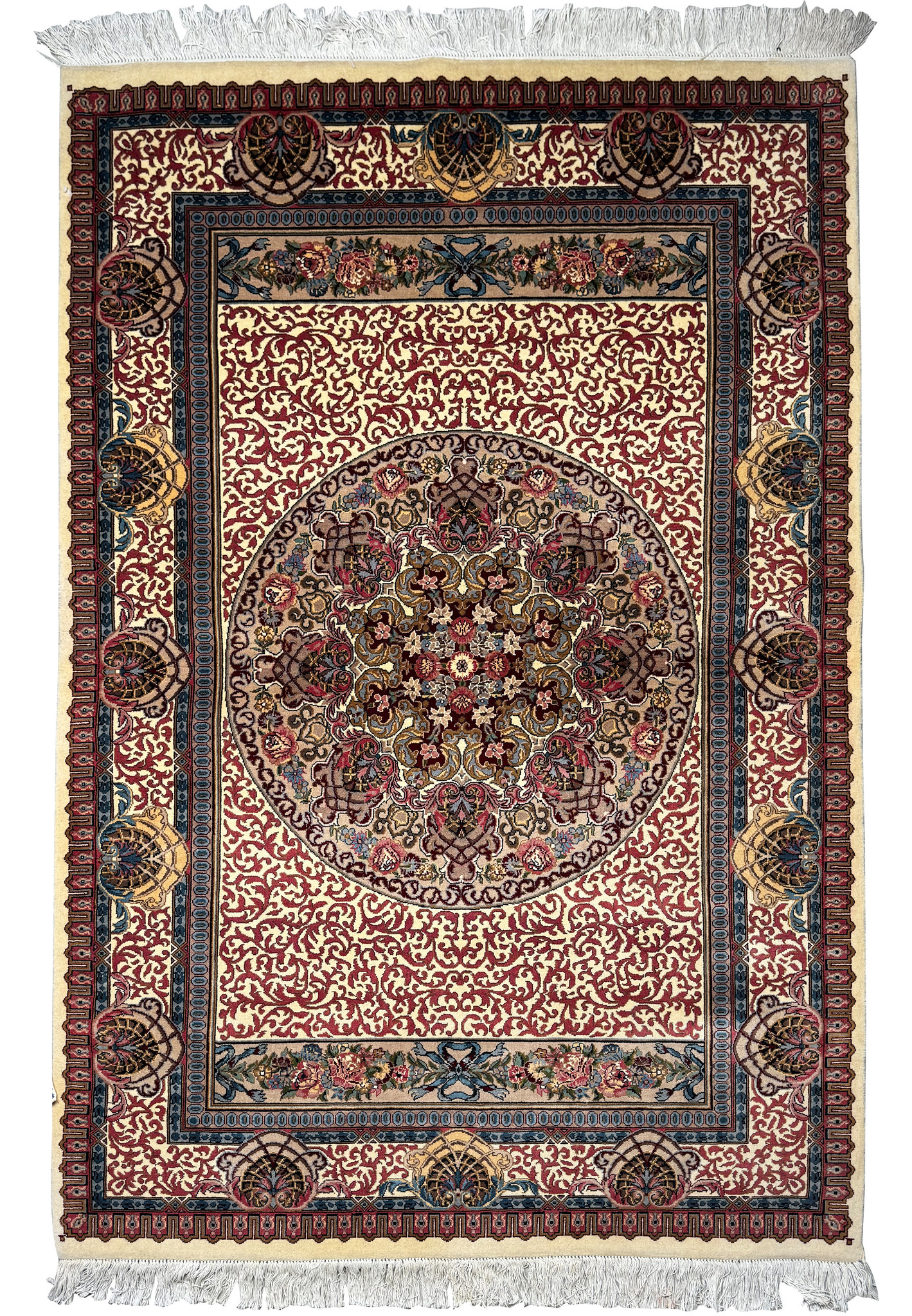 5 x 7 Persian Tabriz Wool & Silk Rug