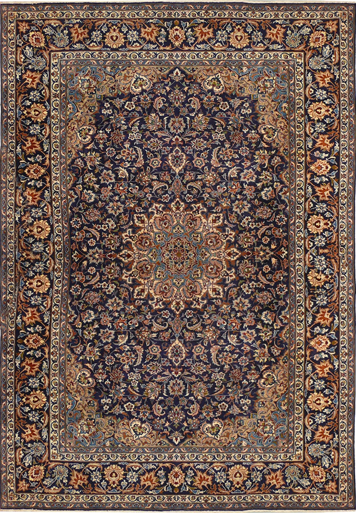 9'5" x 13'6" Persian Kashan Rug