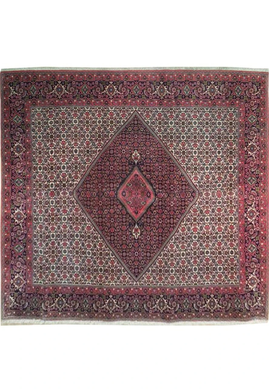 8 x 8 Persian Bijar Square Rug