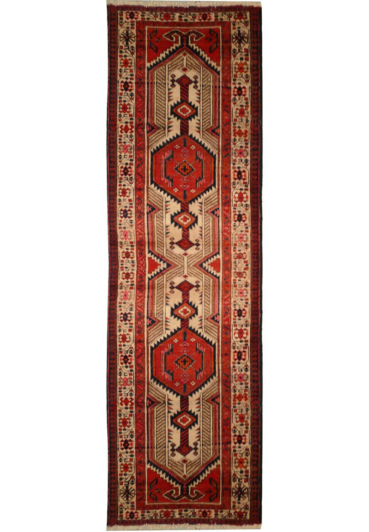 3x10 Persian Heriz Rug Runner