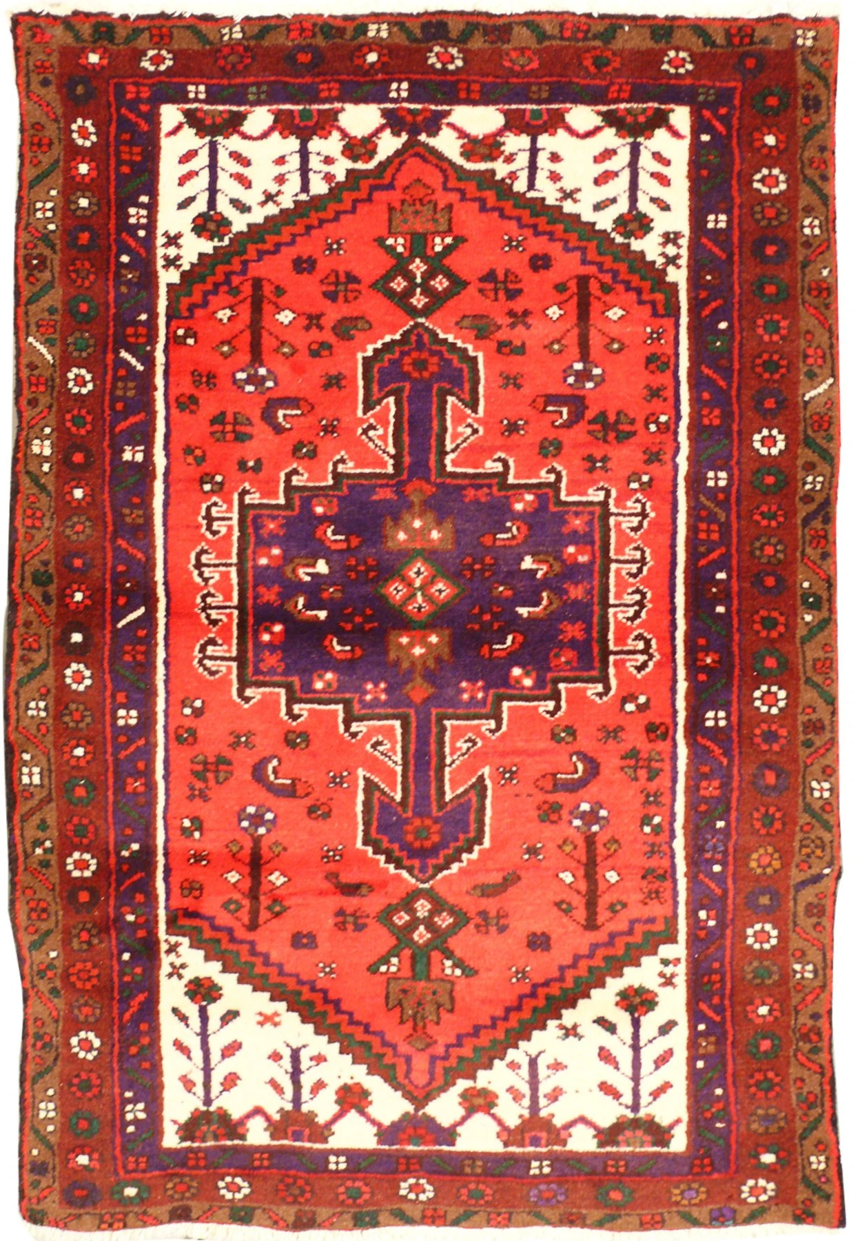 3 x 5 Persian Hamedan Rug 9