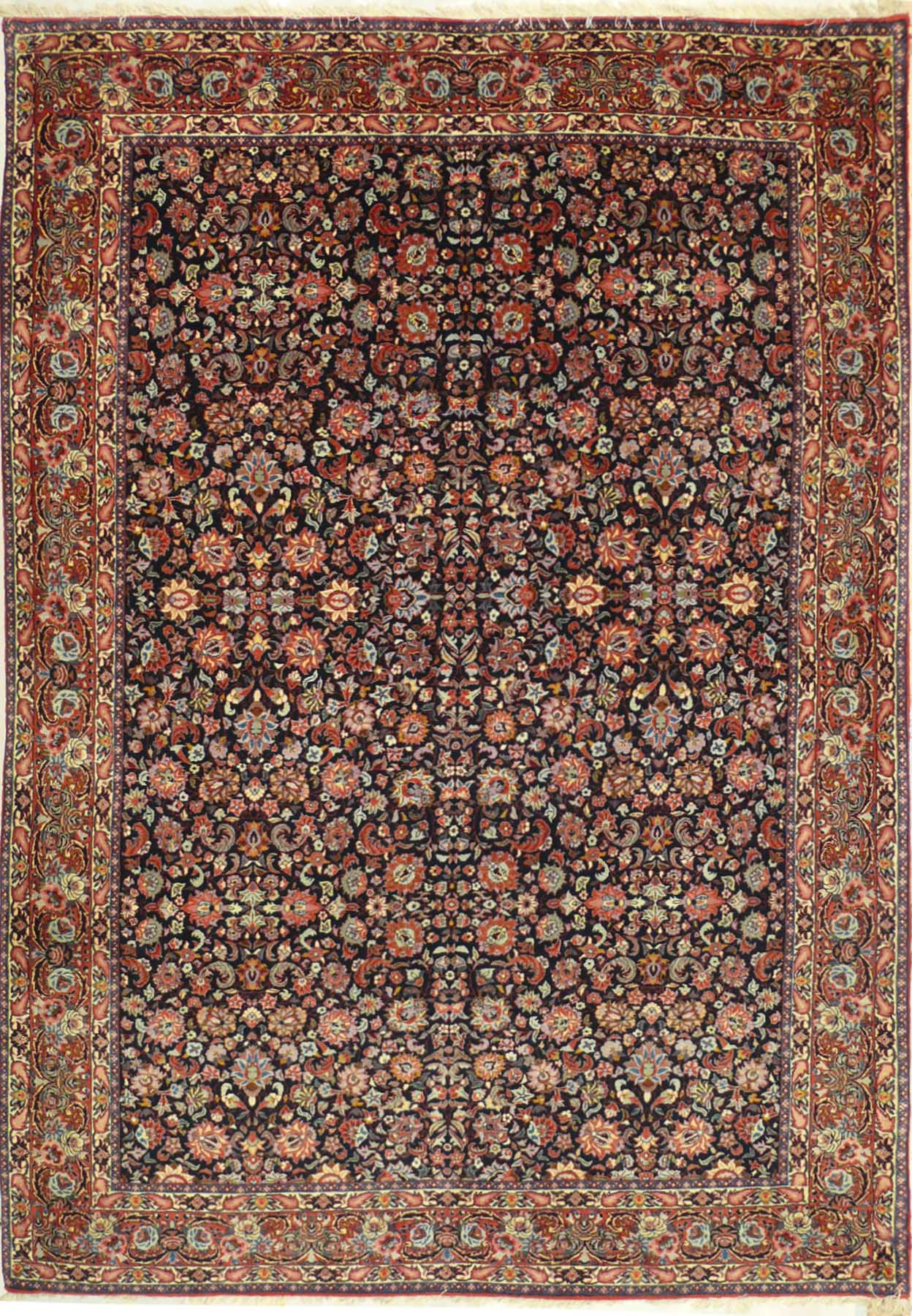 6'6 x 9'5 Persian Bijar All Over Design Rug