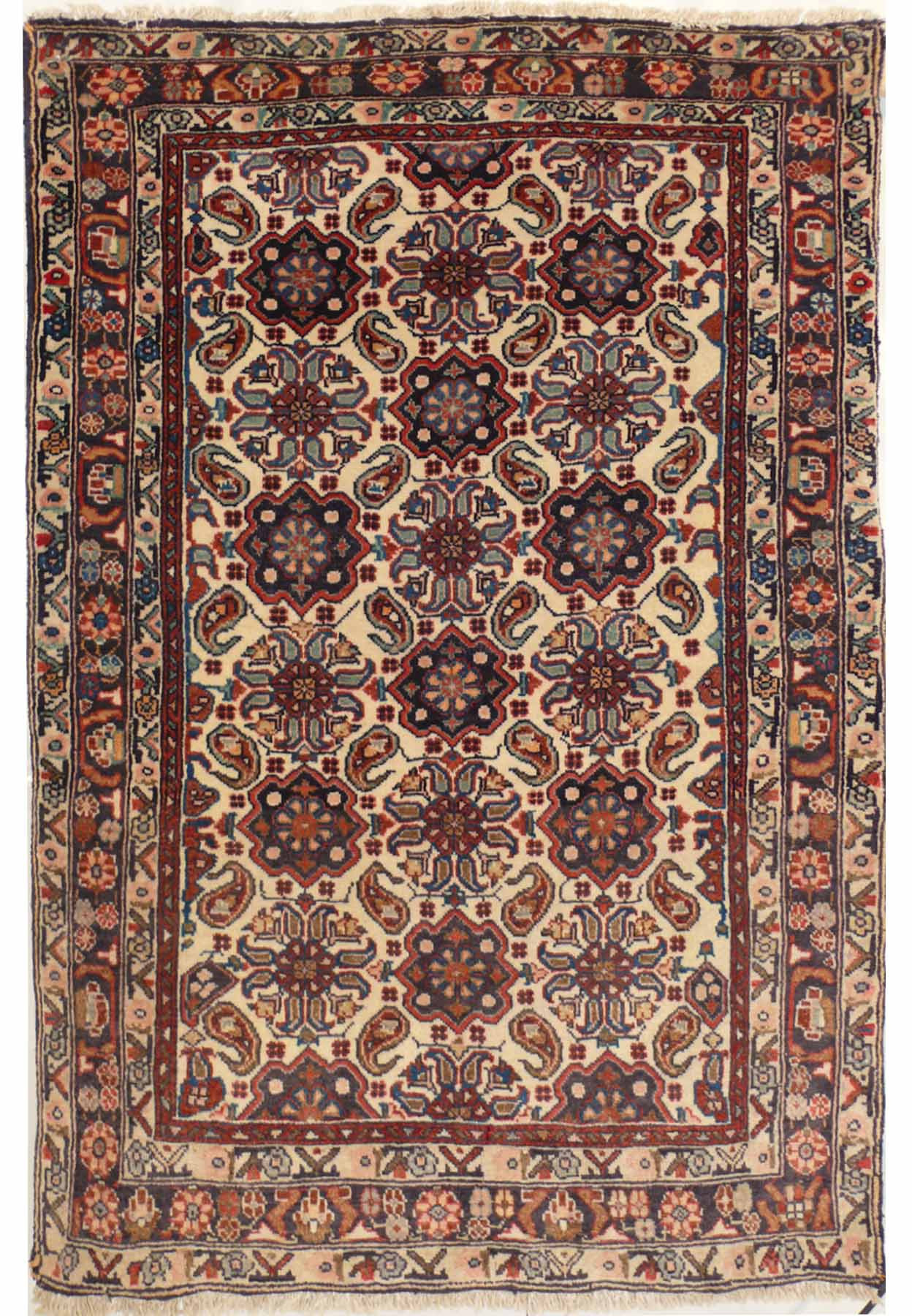 3'3 x 4'6 Antique Persian Koliai All-Over Design Rug