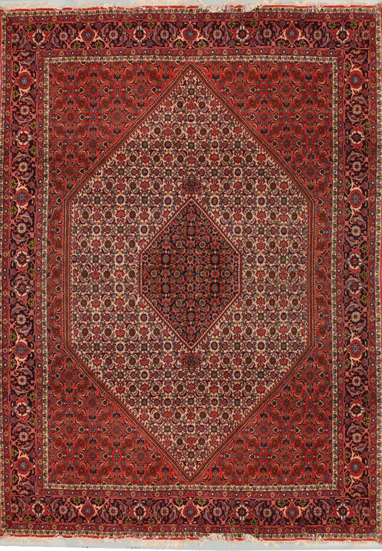 7 x 10 Persian Bijar Rug Mahi/Fish Design