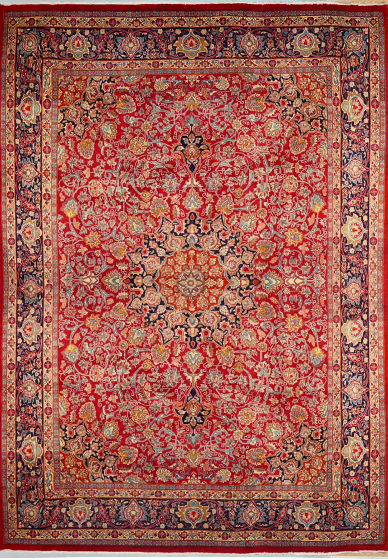 10 x 13 Persian Mashad Rug | Unique Design