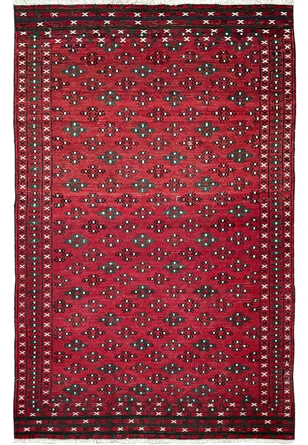 3'7" x 6'3" Caucasian Tribal Kelim Rug