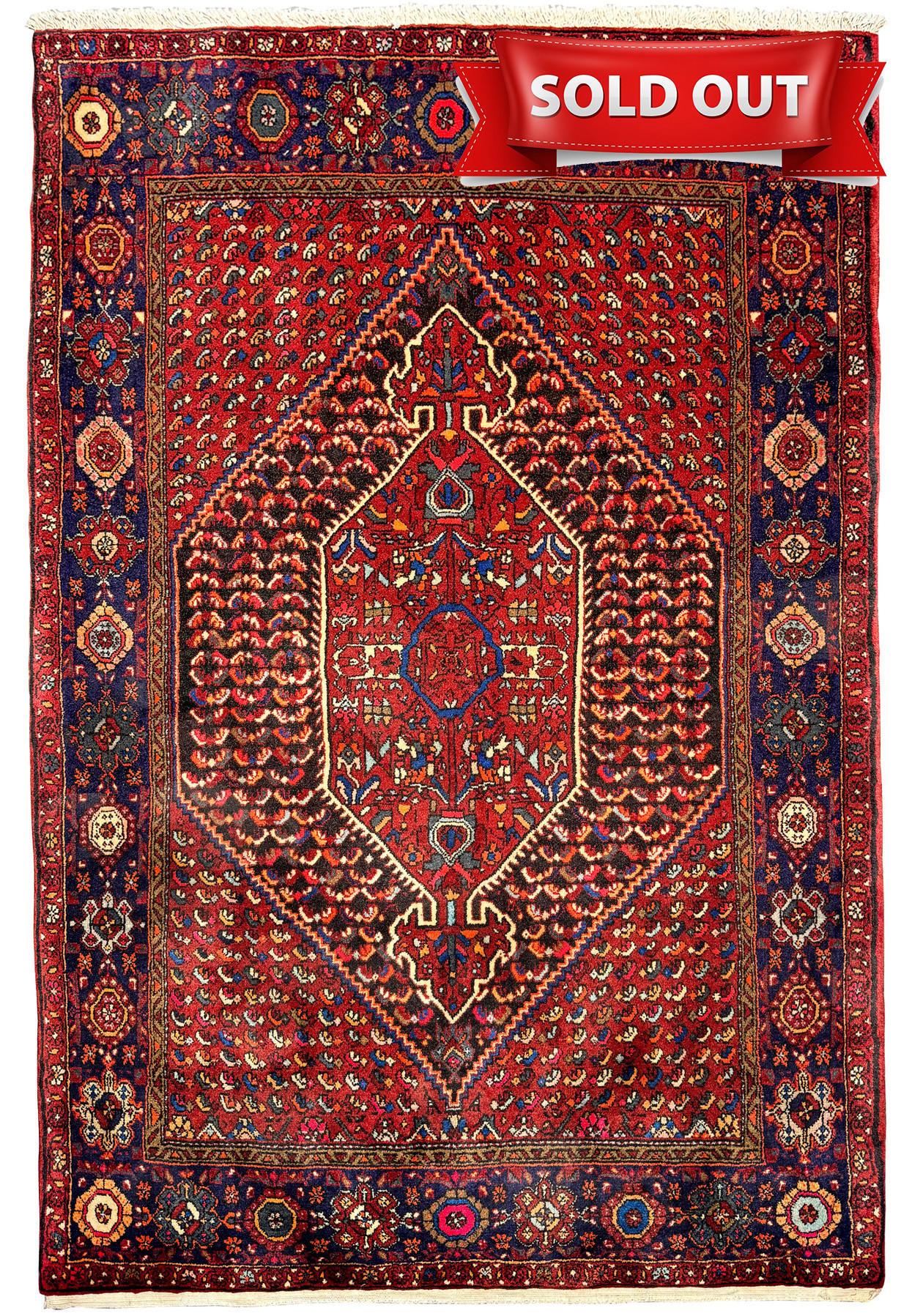 3'4" x 5 Persian Gholtogh Rug