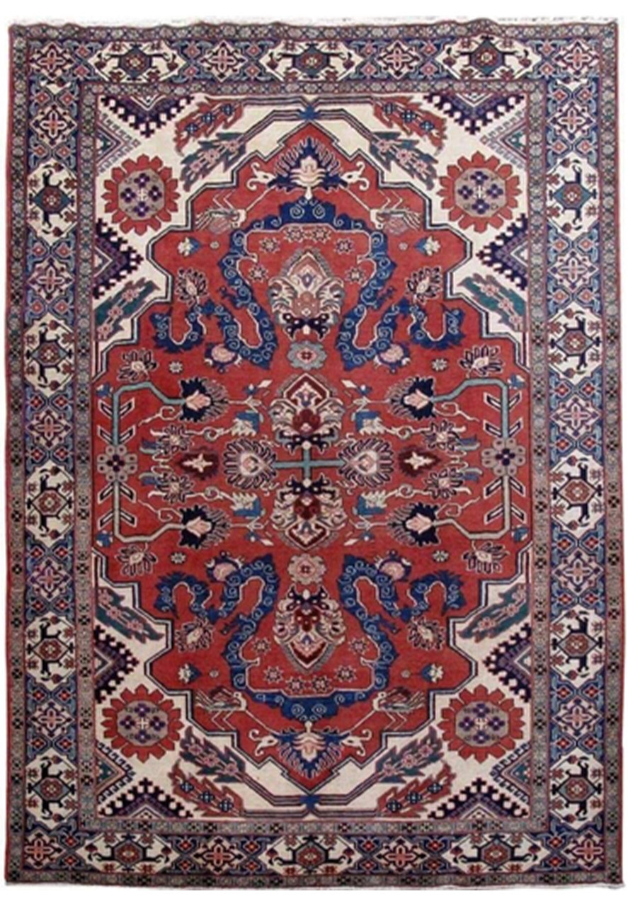 7 x 11 Persian Tabriz Khoy Rug 1