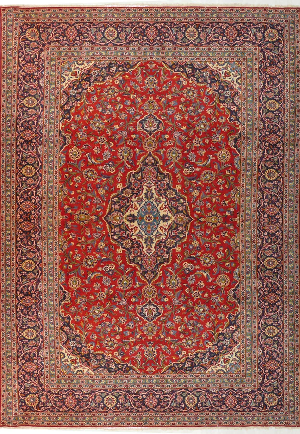 9'5 x 13'3 Persian Kashan Rug