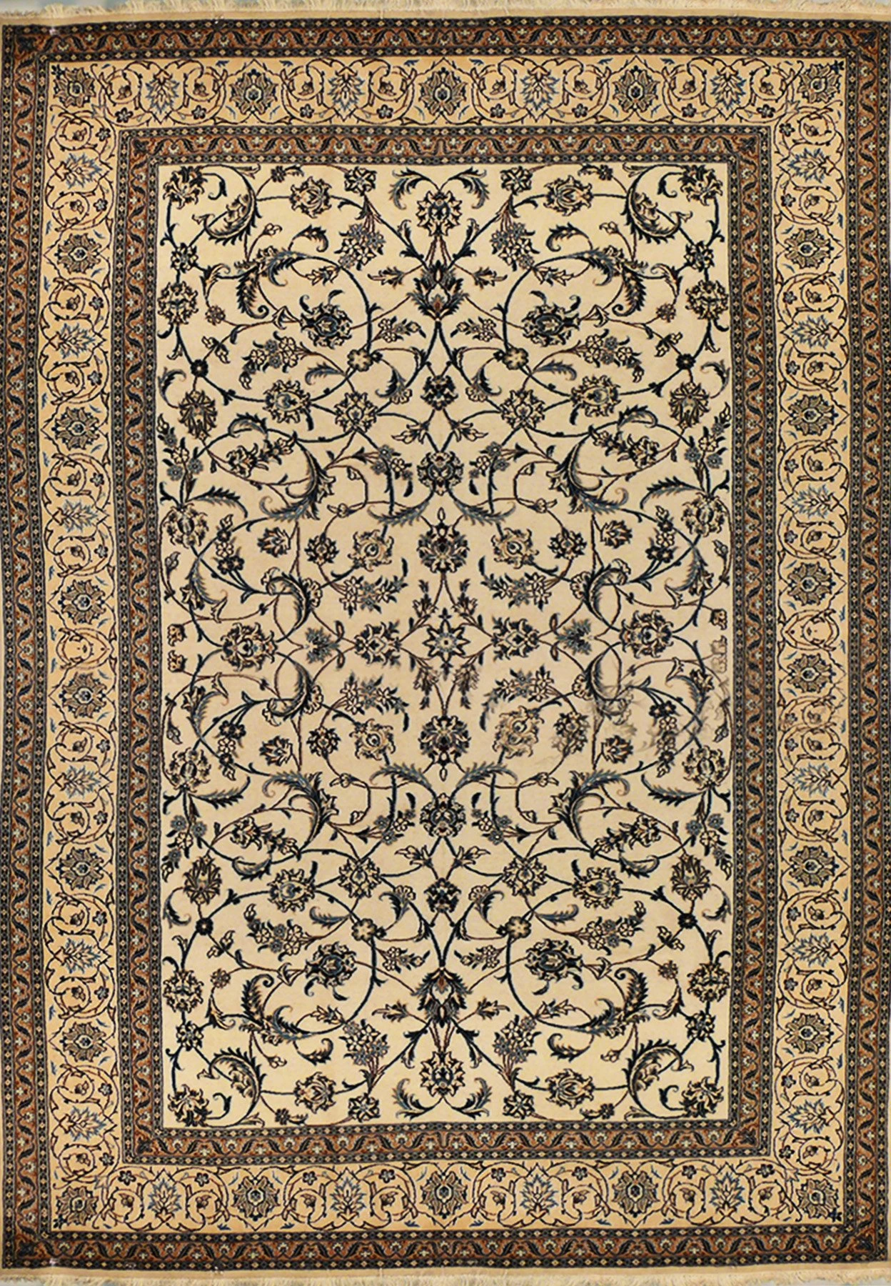 8' x 11'8" Persian Nain 9 LAA Wool & Silk Rug