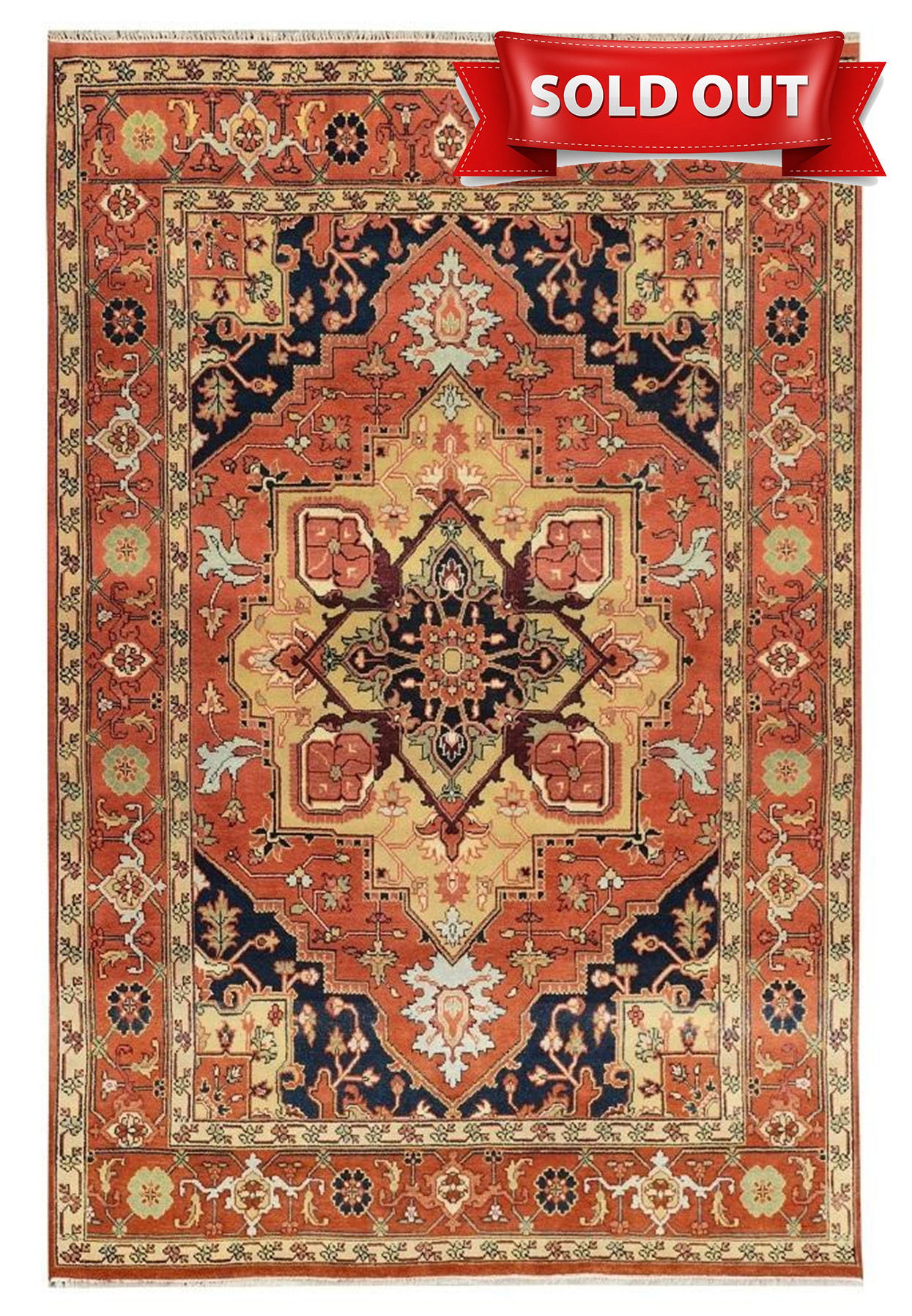 8 x 10 Geometric Oriental Serapi Rug