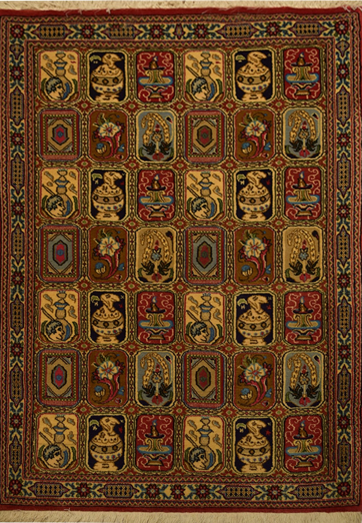 2'5 x 4 Persian Qum Kork Rug