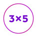 3 X 5