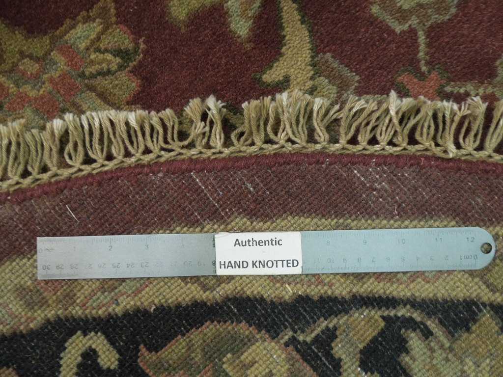 Harooni Rugs - Exotic 8x8 Authentic Handmade Round Agra Rug - India