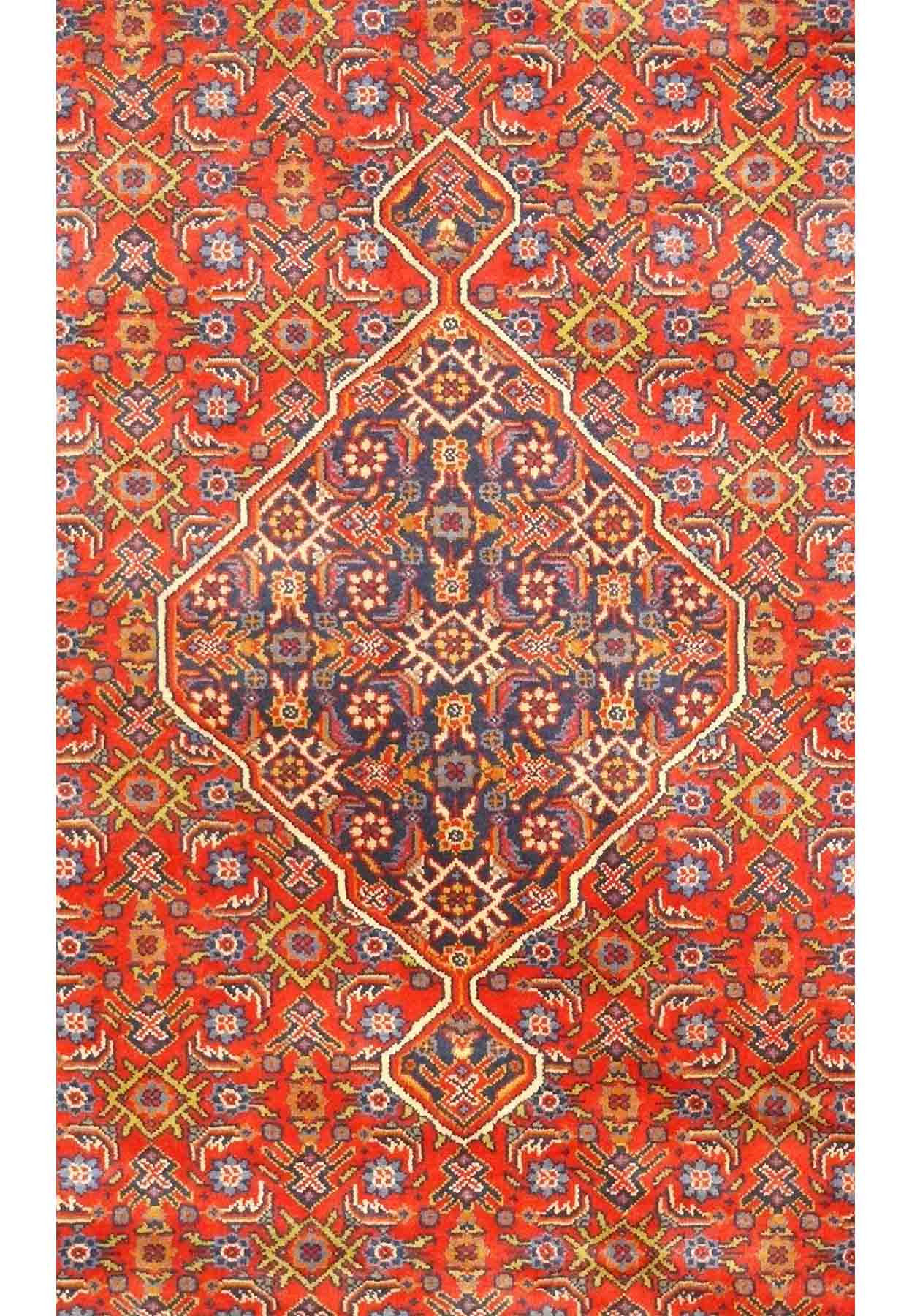 6'8" x 10 Persian Enjalas Octagon Pattern Rug
