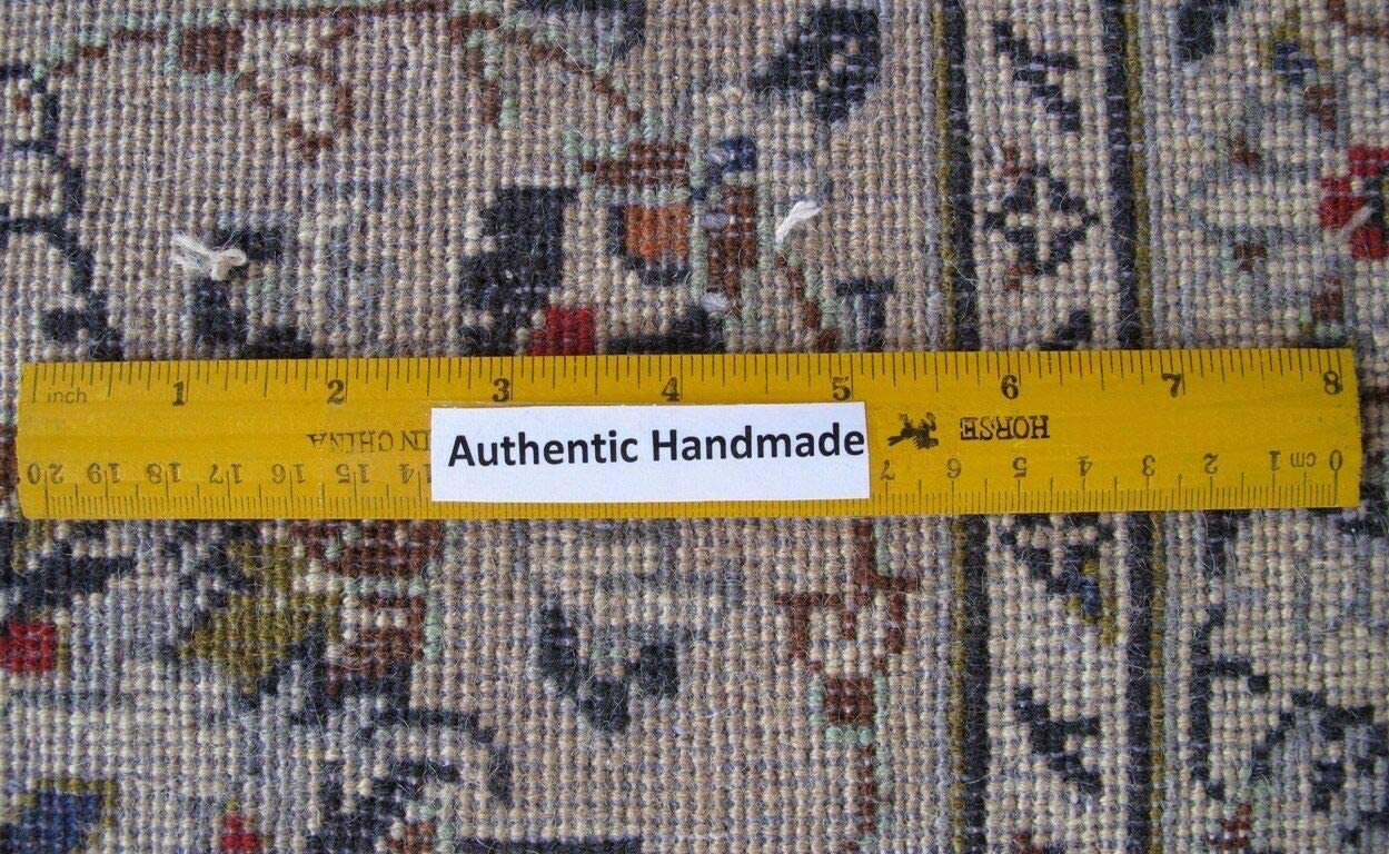 8 x 12 Persian Kashan Rug signed by weaver