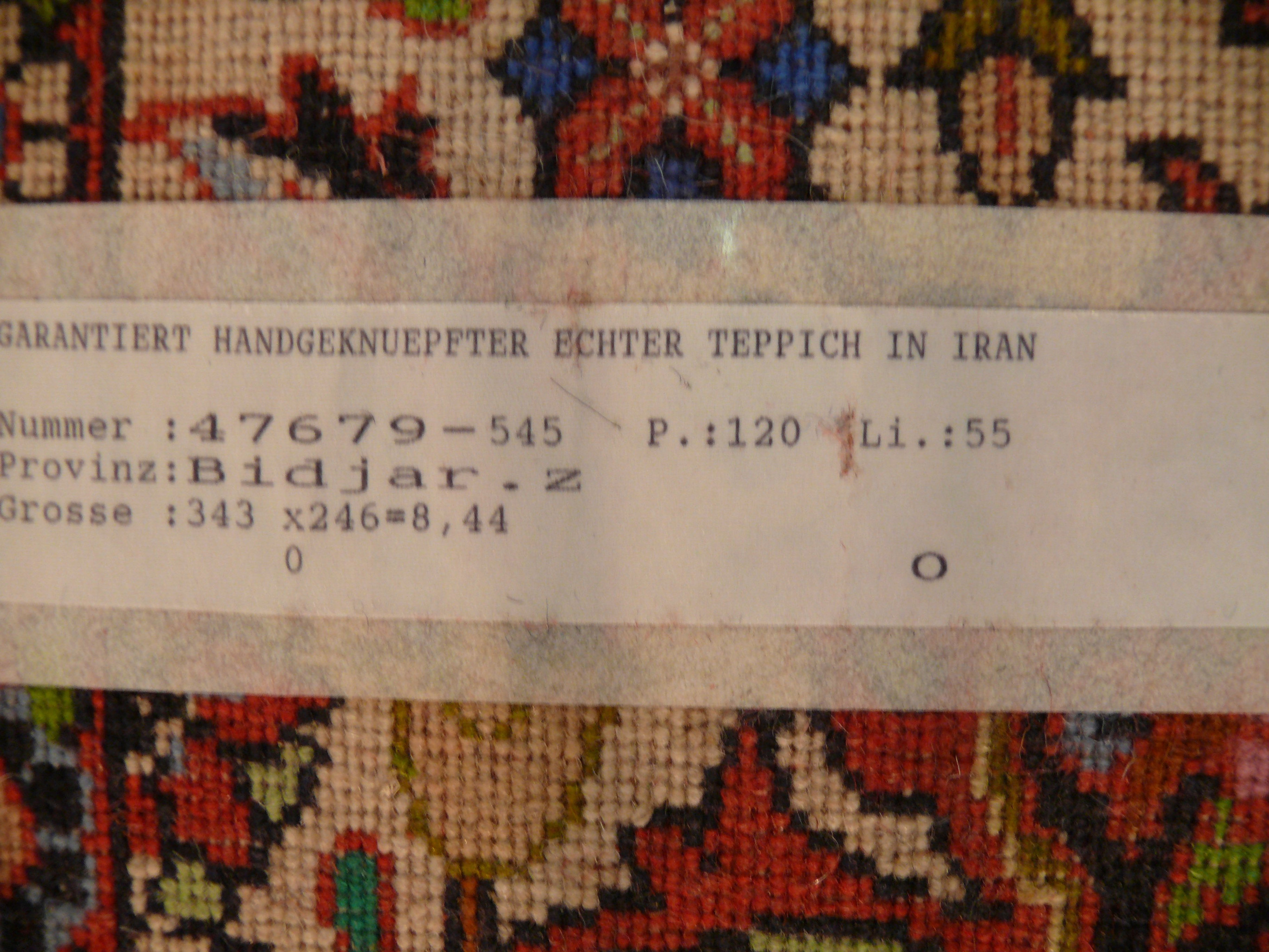 8'1" x 11'3" Persian Bijar Rug
