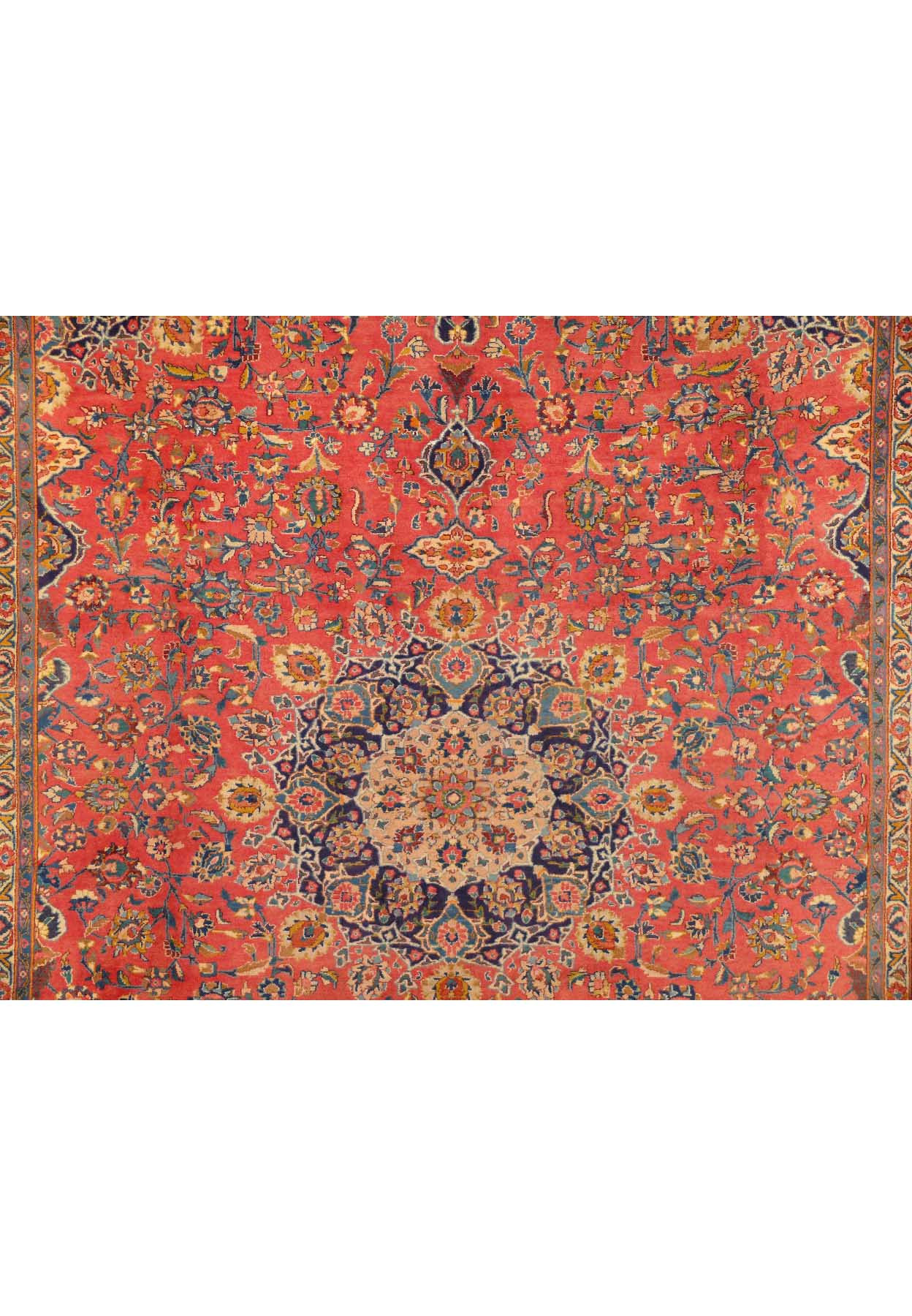 10 x 13 Persian Mashad Rug | Signed by Weaver