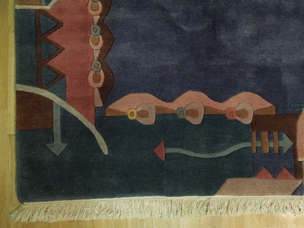 8'4" x 11'2" Authentic Handmade Modern Tibet Rug